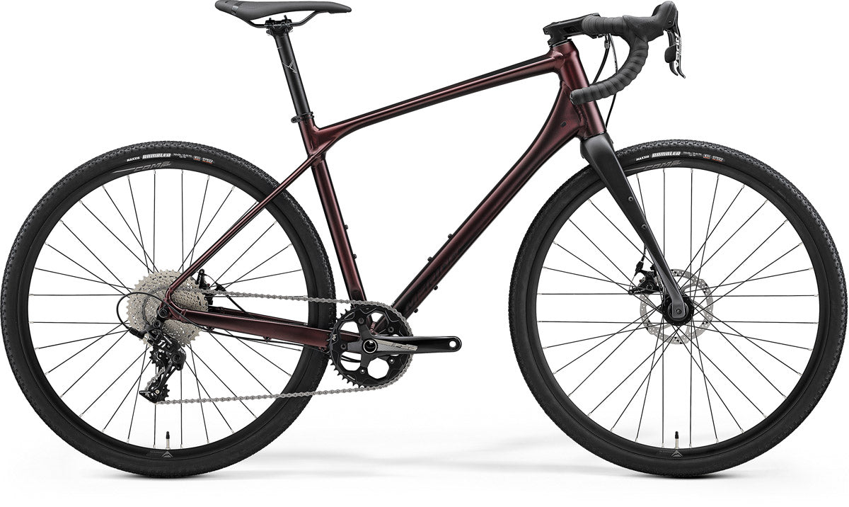 Merida Silex 300 Silk Burgundy Red Black Bicycle Centre Belmont